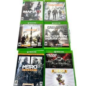 Xbox One Game Lot Bundle 6 Games Call of Duty Modern Warfare Mafia III